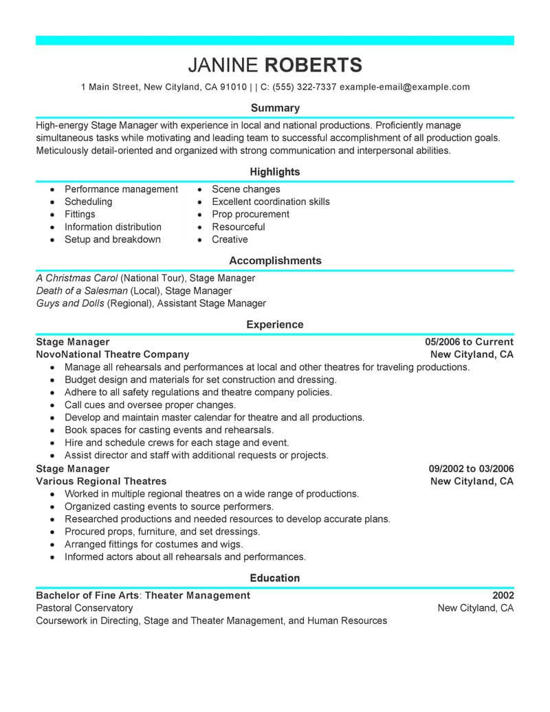 summary for resume supervisor