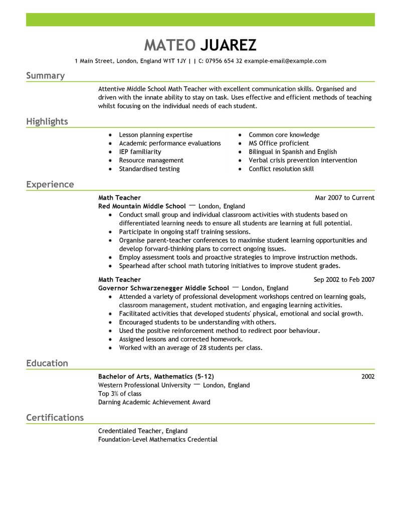 education to be a resume writer