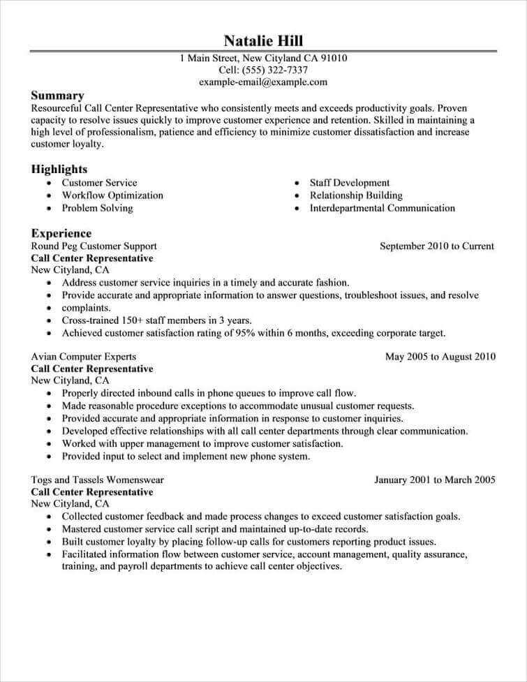 Free Resume Examples by Industry  Job Title  LiveCareer